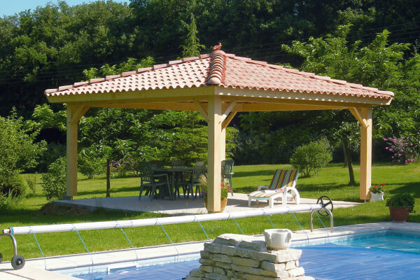 DOIZON - Auvent bois 4 pentes